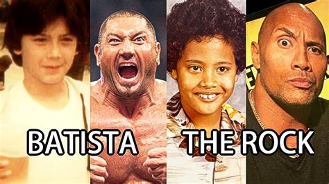 Dwayne Johnson Vs Dave Bautista Transformation The Rock Vs Batista