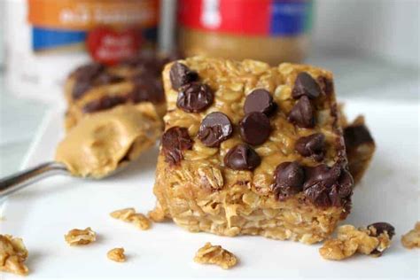 This post may contain affiliate links. No Bake Peanut Butter Oatmeal Bars - Princess Pinky Girl