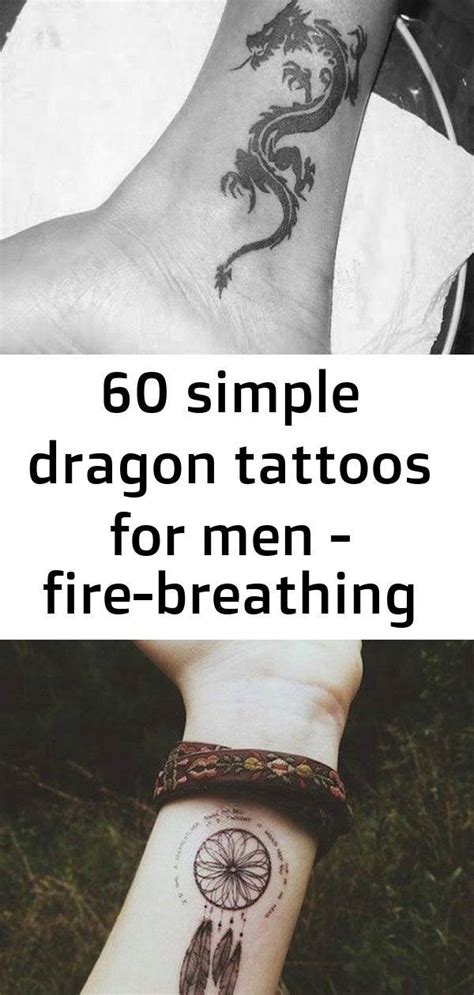 How about a fire breathing, winged mythological creature to grace your body? 60 simple dragon tattoos for men - fire-breathing ink ...