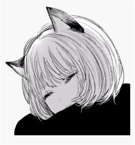 Black And White Anime Girl Profile Picture