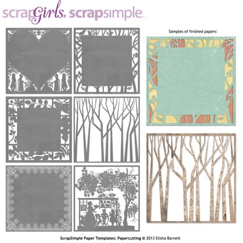 Free Layered Paper Cutting Templates - Printable Templates