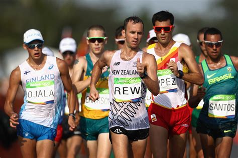 Rews Fine Effort In The 50km Walk New Zealand Olympic Team