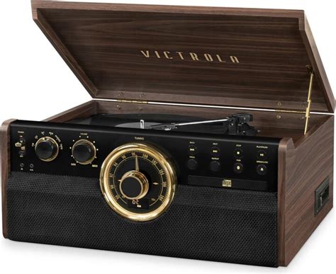 Innovative Technology Victrola 6 In 1 Wood Empire Mid Century Modern
