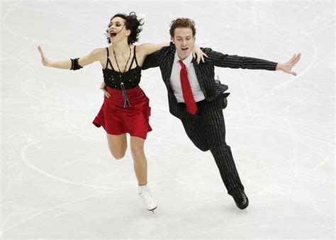 Nathalie Pechalat And Fabian Bourzat Of France Compete In The Team Ice