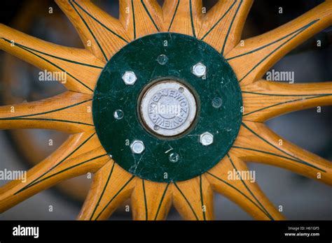 Spoked Wheel Close Up Stock Photo Alamy