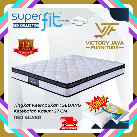 Jual Kasur Spring Bed Comforta Superfit Neo Silver Hanya Kasur Shopee Indonesia
