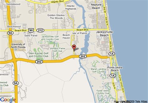 Map Of Courtyard By Marriott Mayo Clinic Jacksonville