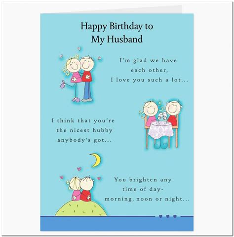 Husband Birthday Card Printable Free Printable Templates