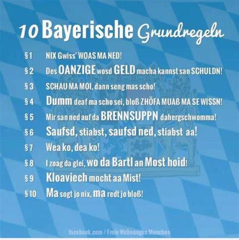 10 Bayrische Grundregeln Funny Quotes Funny Facts Funny Phrases