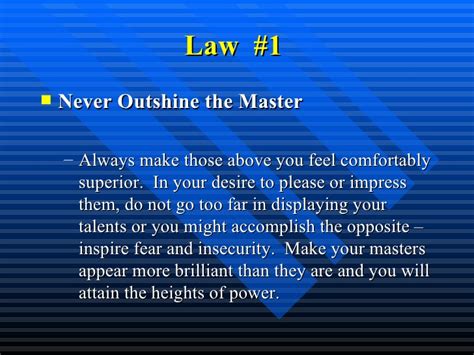 So far it seems that nobody here has given you any examples of how the 48 laws of power can be employed in everyday life. 48 Laws Of Power
