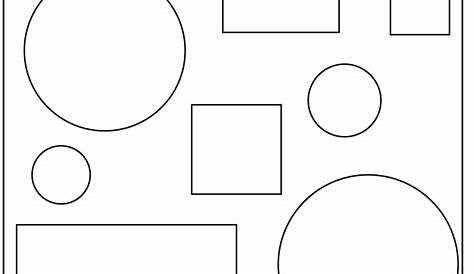 shapes coloring pages printable