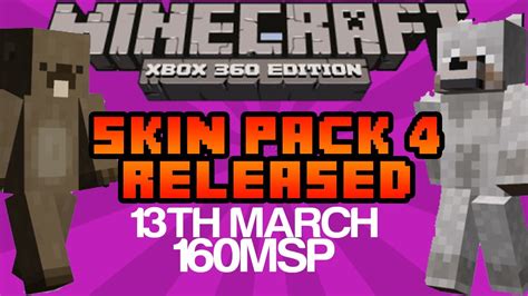 Minecraft Xbox 360 Skin Pack 4 Released New Skin Pack With 45