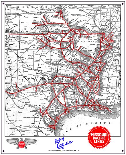 Missouri Pacific Handlan Railroad Laterne Mit Mopac Rot Geätztem Globus