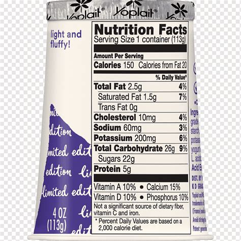 34 Yoplait Yogurt Nutrition Label Labels 2021