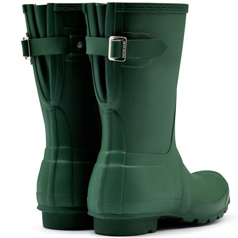 Womens Hunter Original Adjustable Back Short Snow Rain Boot Wellingtons