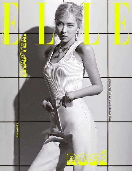 Rosé Elle Magazine June 2021 Cover Photo South Korea