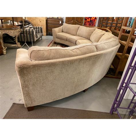 Custom Designed Extra Large Three Piece Curved Sectional Chairish