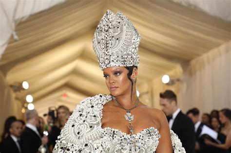 Rihanna Stuns Met Gala Red Carpet In Pope Dress By Tariro Mzezewa