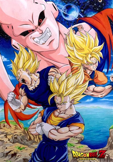 Dragon Ball Z Saga Buu Vegetto vs Super Buu by Artegavino on DeviantArt