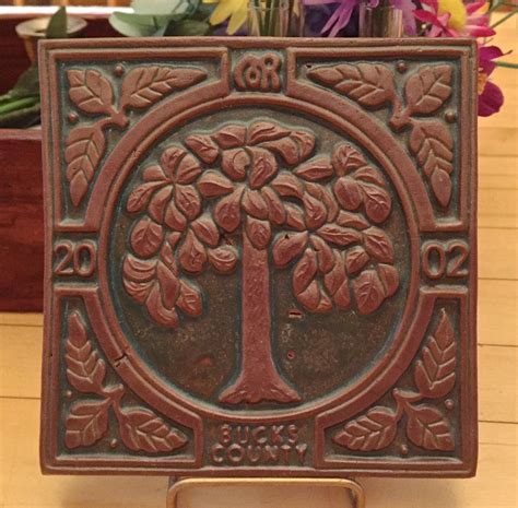 Moravian Tile Works 2002 Bucks County Tree Tile Arts And Crafts Style