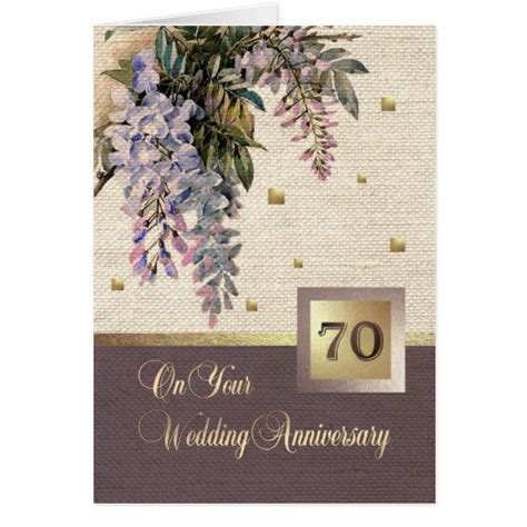 Happy 70th Wedding Anniversary Greeting Cards Zazzle