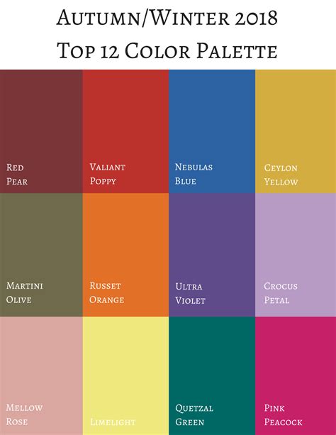Pantone Fall Introduction To The Color Palette Stylin Granny Mama