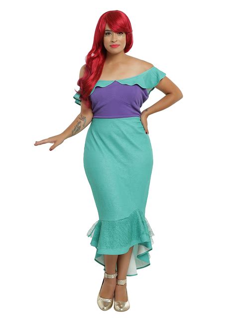 Disney The Little Mermaid Ariel Plus Size Costume Mermaid Style Dress Plus Size Costume