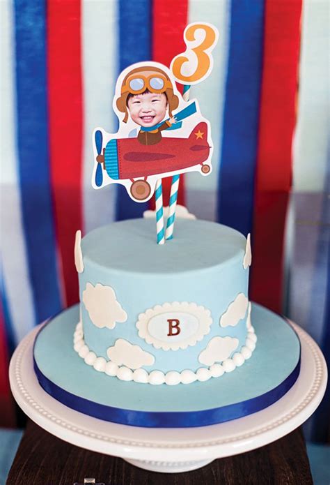 Adorable Soaring High Airplane Birthday Party Hostess With The