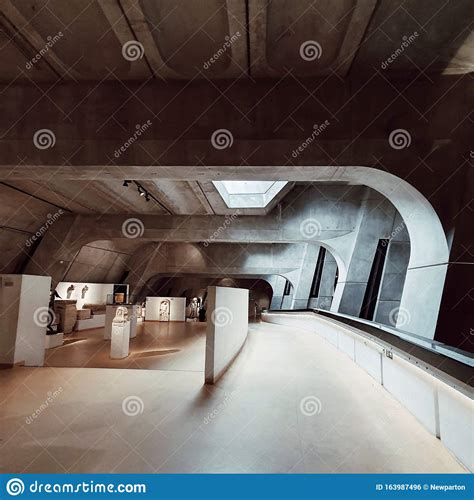 Modern Architecture Of The Roman Gallo Museum The Fourviere District