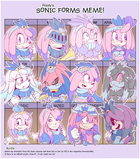 Sonic Forms Meme Proj The Echidna By Cylent Nite On Deviantart