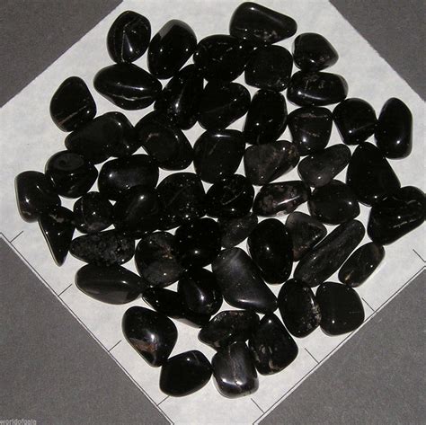 12 Lb Black Onyx Tumbled Stones Aa Grade From Brazil Bulk Natural