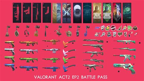 The New Battle Pass Valorant Episode 2 Act 2 All Skins Buddies