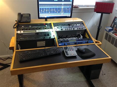 I start with mine : Related image | Studio desk, Recording studio desk, Recording studio