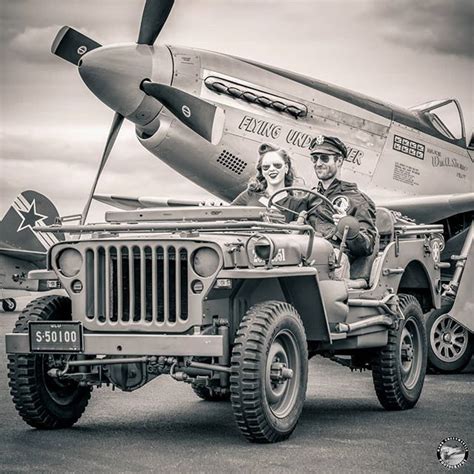 Theflyingpinup And The Flying Engineer With The Flying Undertaker WWII USAAF P D Mustang
