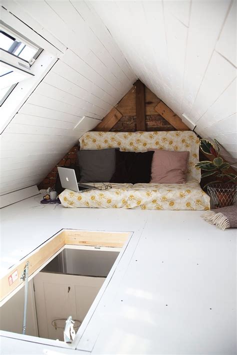 Mar 23, 2015 · embrace the angled walls and convert your attic into a master suite, guest room, office or a custom hideaway. tiny loft conversion (With images) | Tiny loft, Loft ...