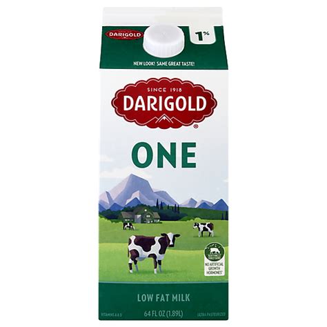 Darigold® One Low Fat Milk With Vitamins A And D 05 Gal Carton 1