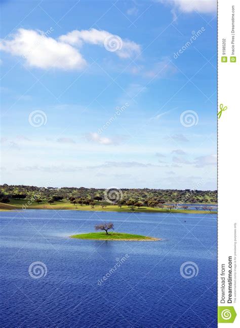 This is alqueva, portugal by pedrosantosphoto on vimeo, the home for high quality videos and the people who love them. Kleine Insel In Alqueva See, Portugal Stockfoto - Bild von ...