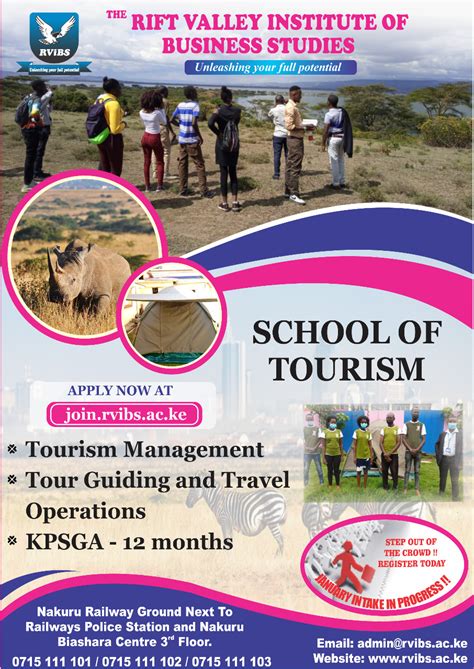 School Of Tourism Rift Valley Institute Of Business Studies
