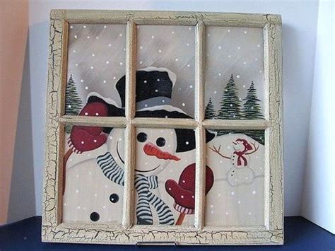 Interesting Snowman Winter Decoration Ideas 36 Christmas Art Window