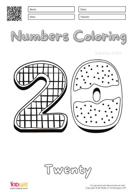 Numbers Coloring Worksheets For Kids 20 30 Kidpid