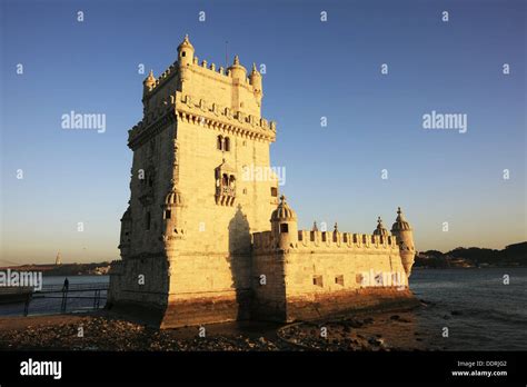 Torre De Belem Fortress Tower Lisbon Portugal Stock Photo Alamy