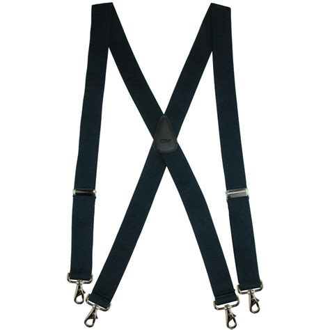 Ctm Ctm Elastic Solid Color X Back Suspender With Swivel Hook Ends