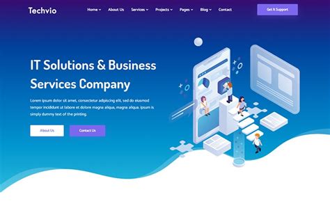 Techvio It Solutions And Business Services Website Template