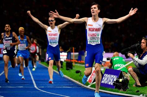 12.49,71 var den europeiske rekorden og ble holdt av belgieren mohammed mourhit. Ingebrigtsen and Asher-Smith earn golden doubles as Perkovic makes European Athletics ...