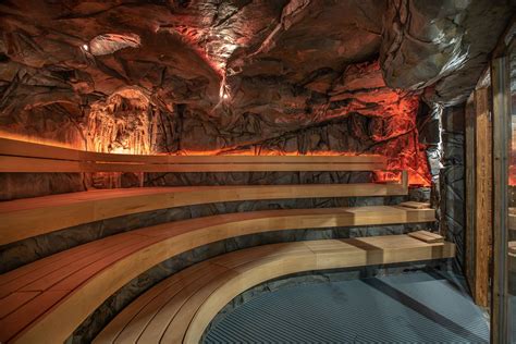 Cave Sauna With Artificial Rocks Bamboodesign