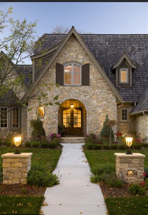 Magnificent House Exterior Traditional Exterior Stone Houses