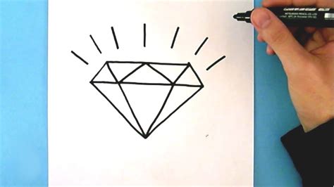 How To Draw A Diamond Step By Step Easy Drawing Tutorial By Rizzo