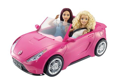 Barbie Glam Pink Convertible Doll Car Vehicle Accessories Mattel Seats