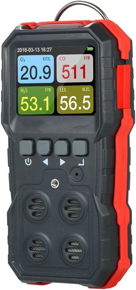 4 In 1 Gas Detector Portable Multi Gas Monitor Digital Handheld Carbon