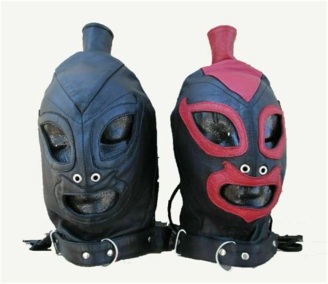 Real Leather Mask Bdsm Leder Hood Gimp Mask Slave Kink Leather Bondage